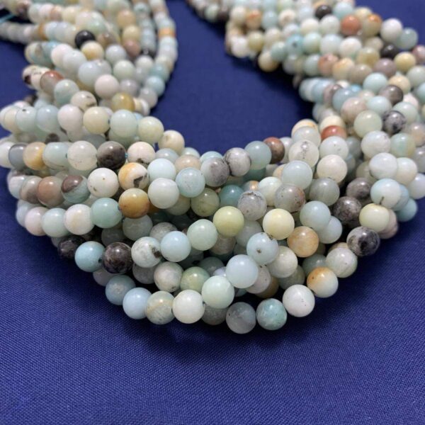 amazonite mix 0462 ab round 6mm