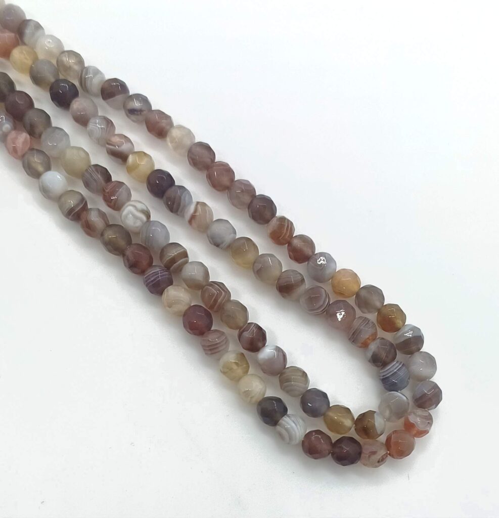 botswana agate 0059 faceted round 6mm
