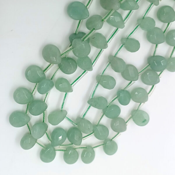 green aventurine 01059 faceted flat drop 8x10mm 2 scaled