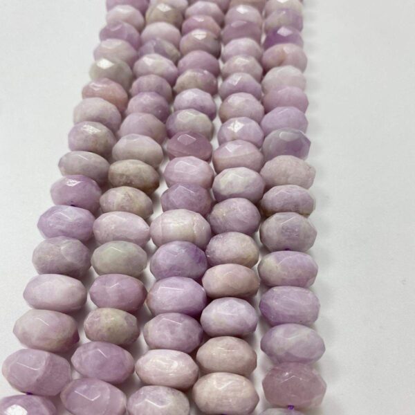 kunzite 0763 a faceted button 8x13mm