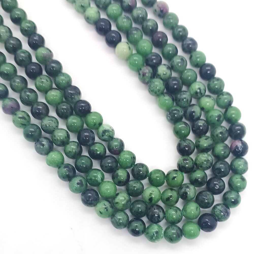 ruby zoisite 0447 ab round 6mm 2