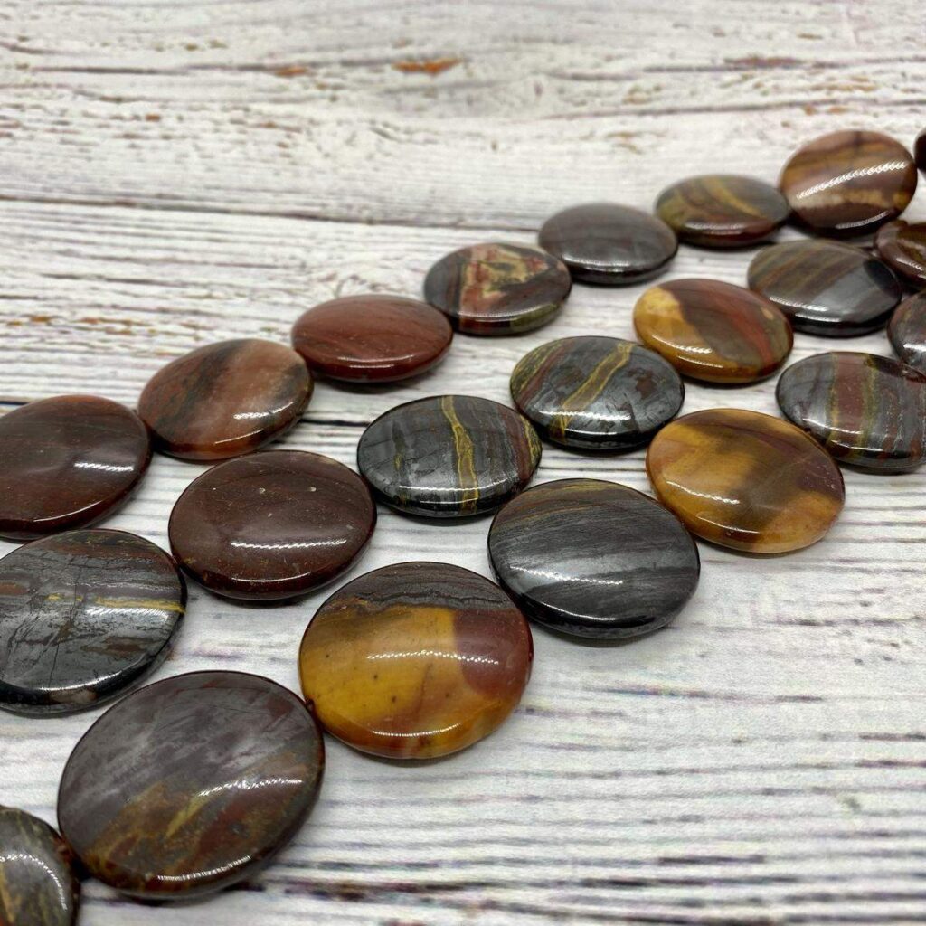 tiger eye red iron 0856 coin 30mm