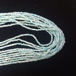Amazonite a 0807 faceted round 2mm