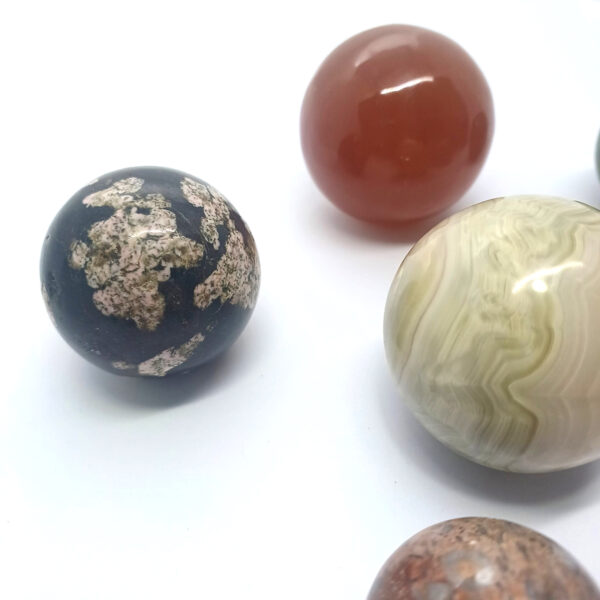 lot mineral spheres variety mixed 1774 2