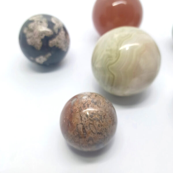 lot mineral spheres variety mixed 1774 3