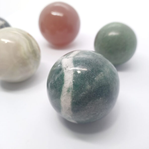 lot mineral spheres variety mixed 1774 5
