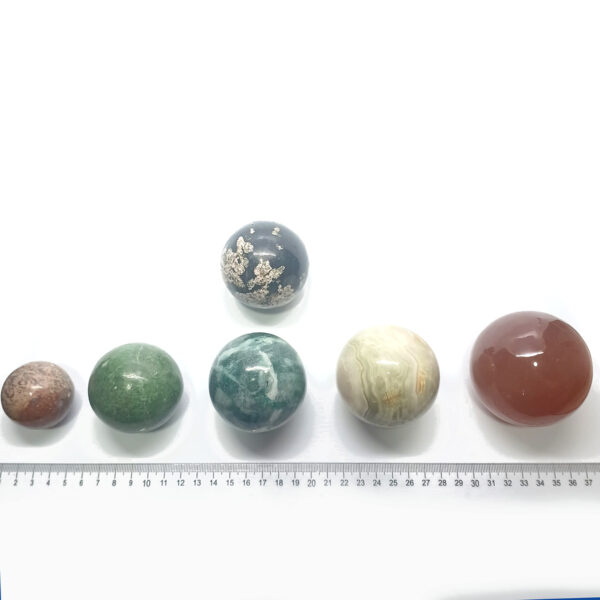 lot mineral spheres variety mixed 1774 8