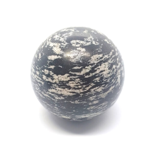snowflake obsidian sphere 0596 3