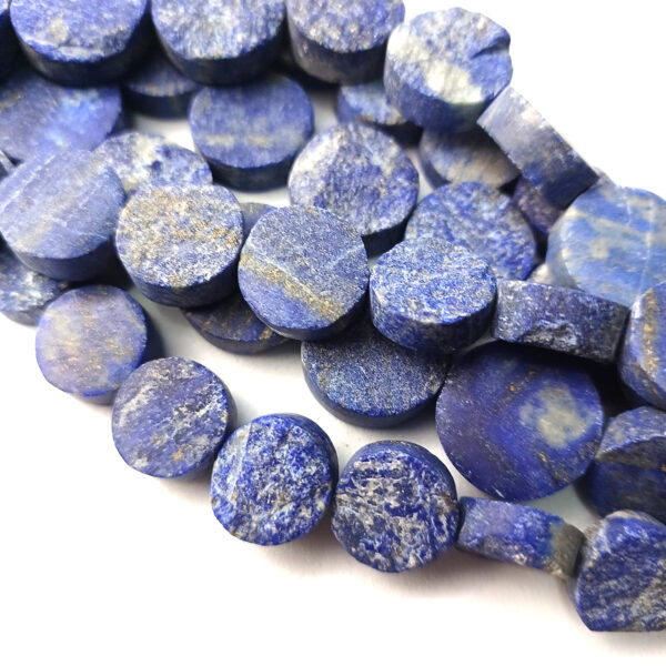Lapis round coin raw rough 15mm