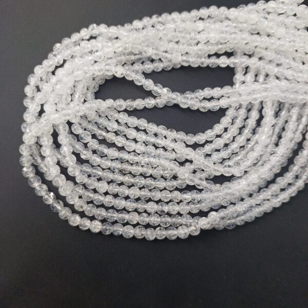 crystal 0671 A round cracked 4mm