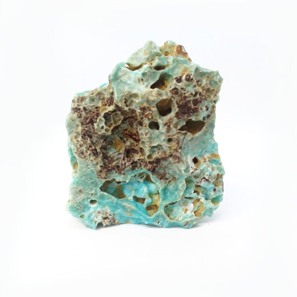 blue aragonite caribbean calcite natural raw piece 1055kg ref70