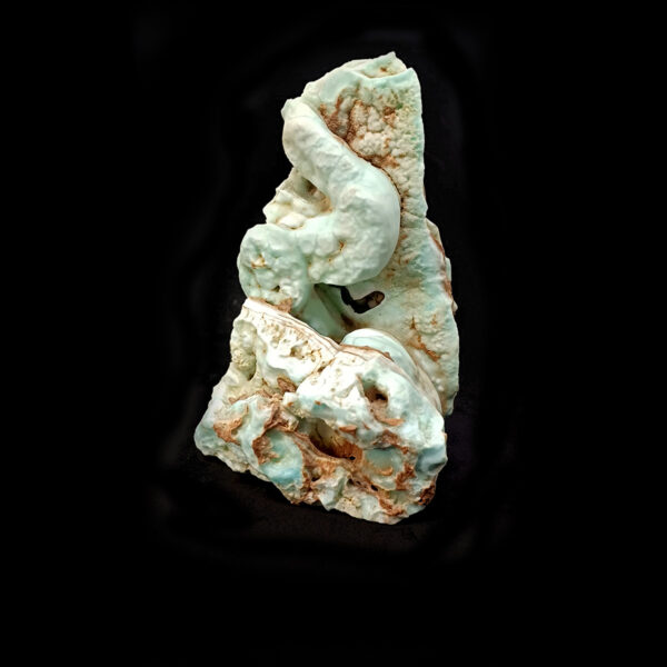 blue aragonite caribbean calcite natural raw piece 1105kg ref71 2