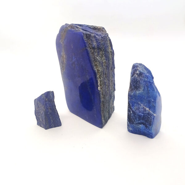lapis lazuli semi pulished lot bundle 3 pieces 1500 kg 3