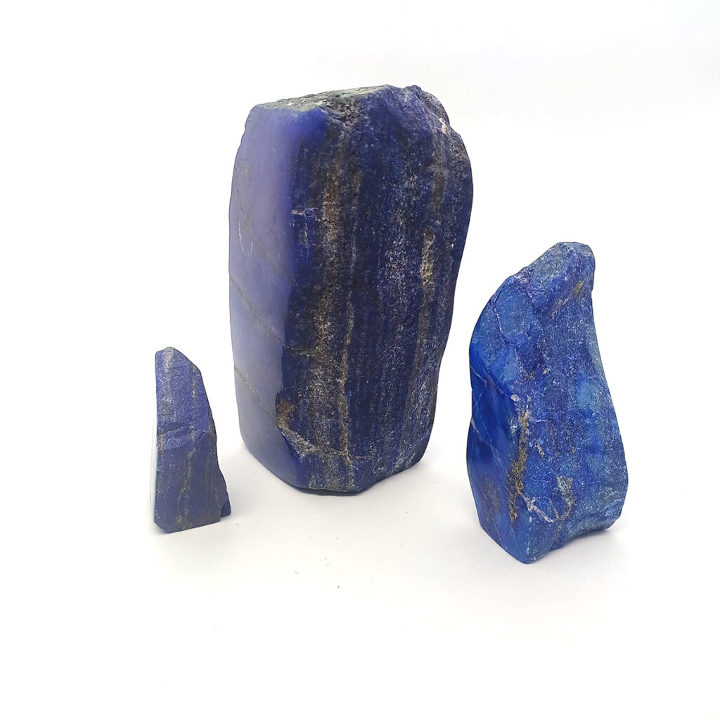 lapis lazuli semi pulished lot bundle 3 pieces 1500 kg 4