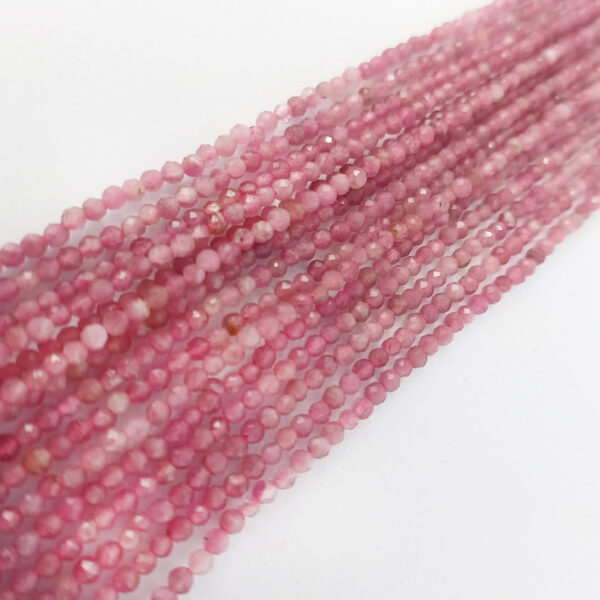tourmaline pink 01109 faceted round 2mm